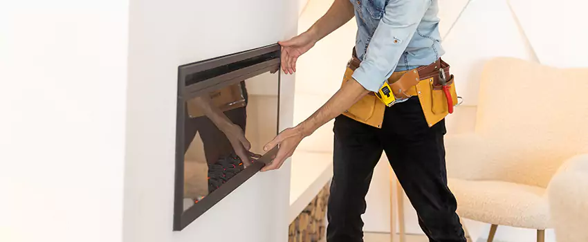 Metal Fireplace Installation in Palm Bay, Florida